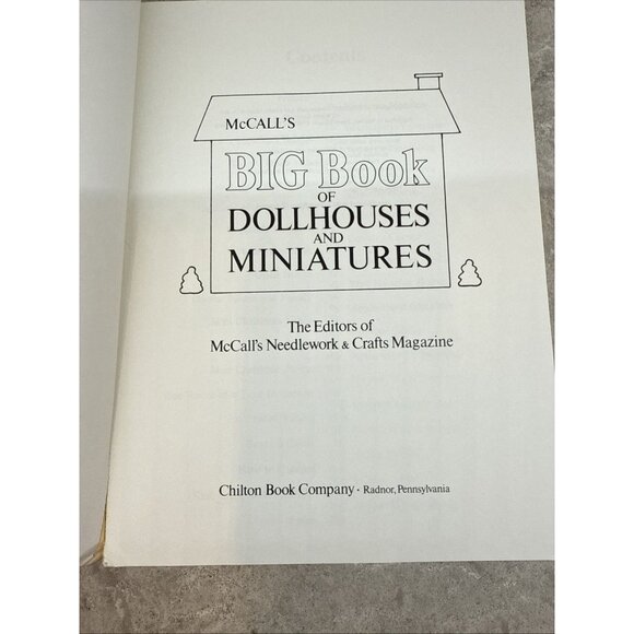 McCall's Big Book of Dollhouses & Miniatures. Chilton Miniatures Series. 1st Ed. - Picture 6 of 8